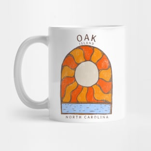 Oak Island, NC Summertime Vacationing Burning Sun Mug